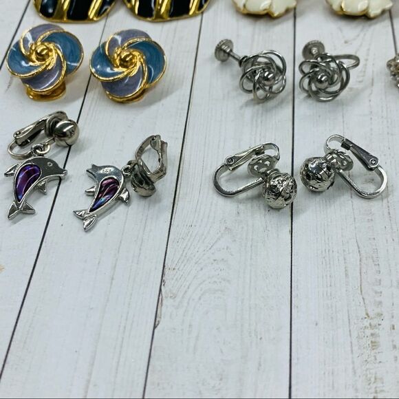 VTG Clip On Earring Lot - Picture 5 of 5